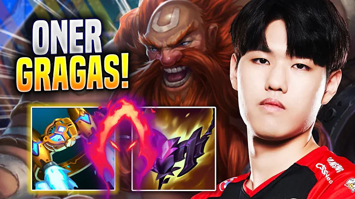 ONER DOMINATING WITH GRAGAS! - T1 Oner Plays Gragas JUNGLE vs Lee Sin! | Season 2023