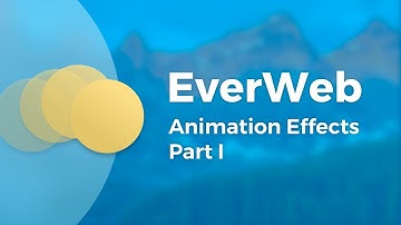 Animation Effects in EverWeb: Part I