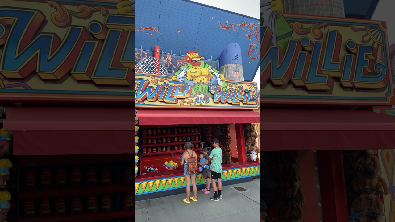 The carnival games in Krustyland have amazing names! 😂 Universal Studios Florida 