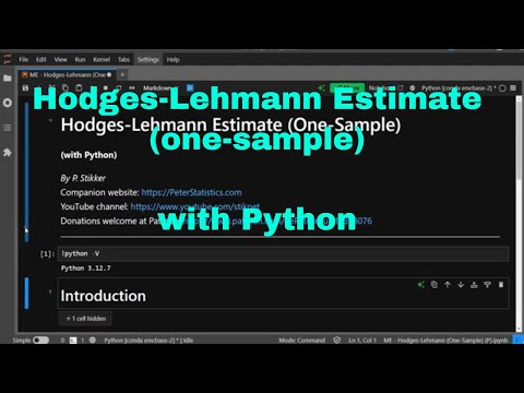 Python - Hodges-Lehmann Estimate (One-Sample)
