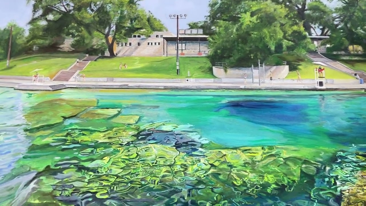 Barton Springs Pool Painting The Larger