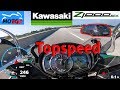 Kawasaki Z1000SX - TOPSPEED on Autobahn - GPS 248km/h