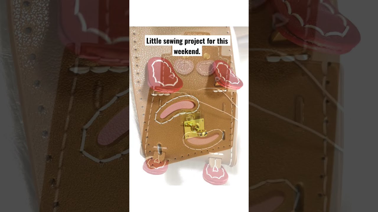 Easy little leather sewing project. Handsew a cute Kelly doll charm with Popsewing kit. 