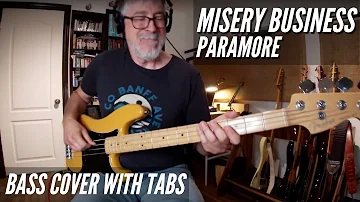 Paramore - Misery Business - Bass Cover With Tabs Greatest Hit!