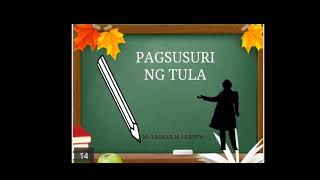 Pagsusuri ng mga Akdabg Pampanitikan