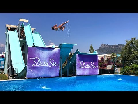 Slip N Fly Water Slide at Dolusu Park in Antalya Kemer