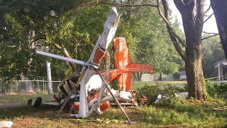 Double Fatal Crash of Cessna 180 Immediately After Takeoff