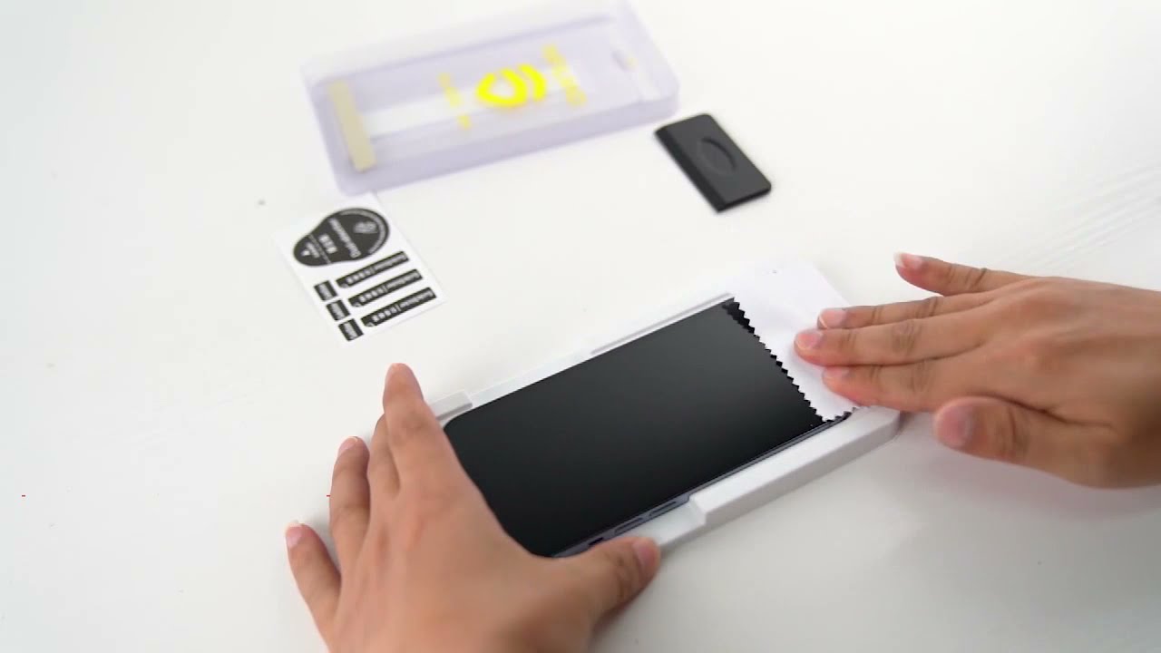 How to install INFILAND iPhone screen protector with alignment box