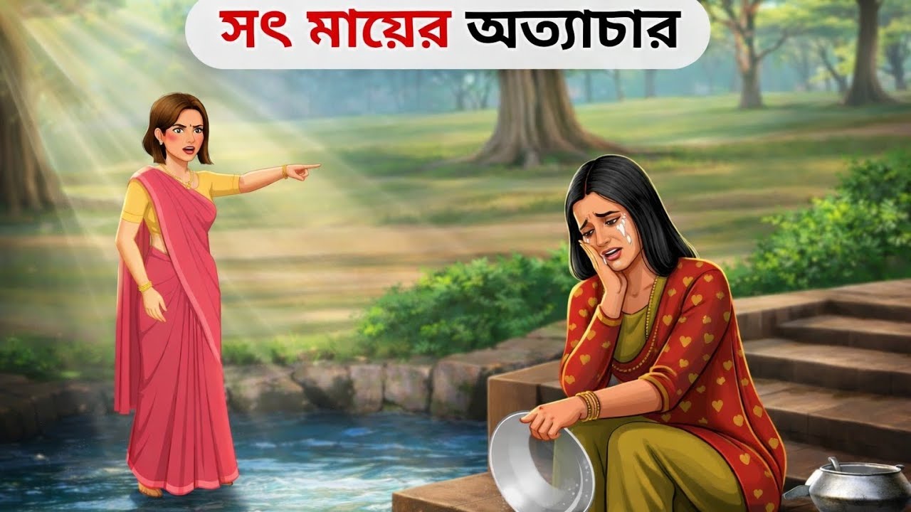 অসহায় মেঘলার চোখের জল | সৎ মায়ের অত্যাচার | TAZTULI CARTOON | Bengali Fairy Tales | Moral Story