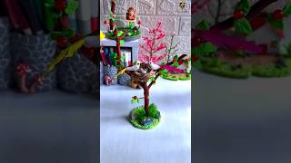 Magical Pink Blossom Tree DIY 🌳✨ #Shorts #youtubeshorts