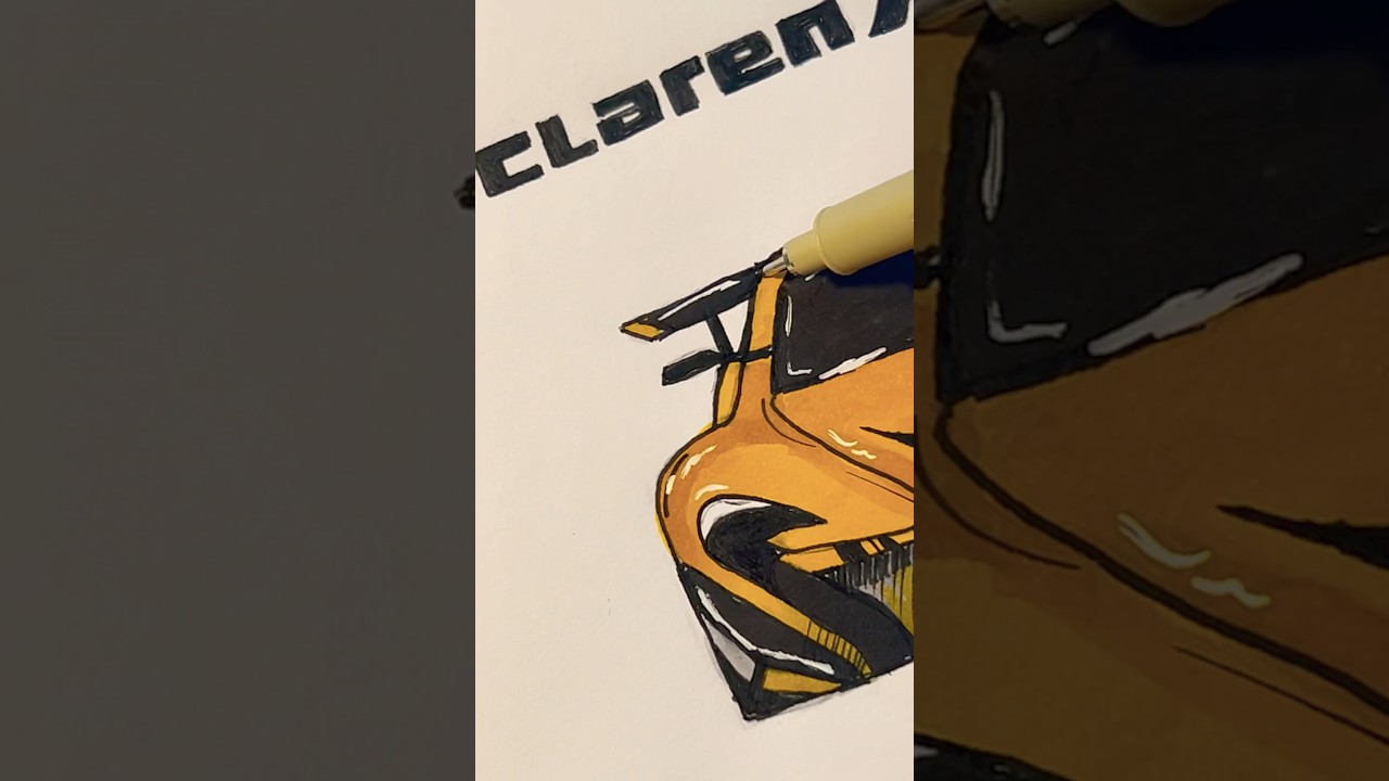 Drawing McLaren P1 GTR✨
