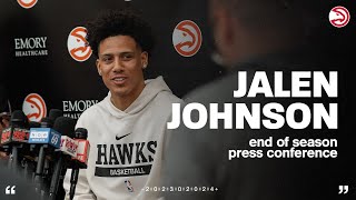 Jalen Johnson 2024 EndofSeason Press Conference