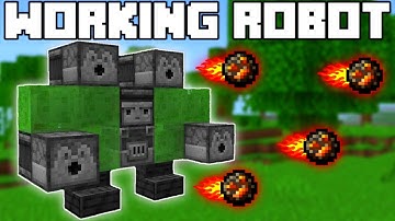 🦅 Minecraft Bedrock 1.20 | Easy Working Robot Tutorial!