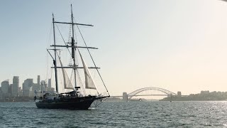 Young Endeavour circumnavigation departure