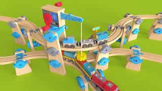 ORBRIUM Build & Play System for Wooden Railway, ORB-EXP-P-90-115, ORB-EXP-P-90-68