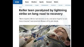 STRUCK by LIGHTING | Dead for 45 Minutes | Graduated SALUTATORIAN!  Superstar Jacob Brewer: DFW 2025