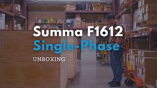 SUMMA F1612 SINGLE-PHASE FLATBED CUTTER UNBOXING