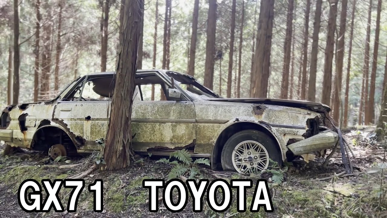 千葉県の廃道にGX71 他数台の草ヒロ？？ - YouTube