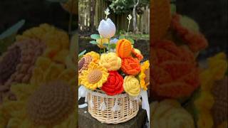 2025 most attractive cute&amp; colorful crochet flower home decor ideas for beginners