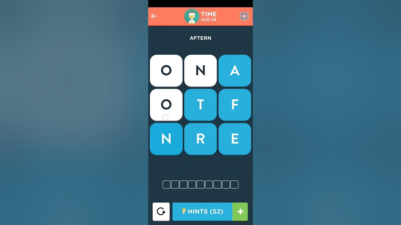 Wordbrain 2 Daily August 29 2022 Answers [TIME] Wordbrain 2 Daily