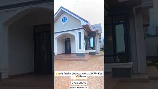 MODERN🔥3 BEDROOMS BUNGALOW 📍 RUIRU MUGUTHA AREA KES. 9.7M 📞0722721010 #bungalow #kenya #nairobi