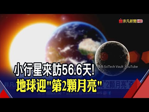 小行星"2024 PT5"來訪56.6天! 地球將現"2顆月亮"奇景 專家:肉眼無法見.業餘望遠鏡有難度｜非凡財經新聞｜20240917