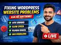 Fixing WordPress Website Problems Live | Ask Me Anything