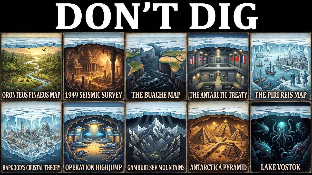 ⁣These Ancient Maps That Show What's Under Antarctica And Why No Nation Will Dig
