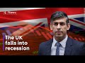 UK economy: what does technical recession mean for Sunak?