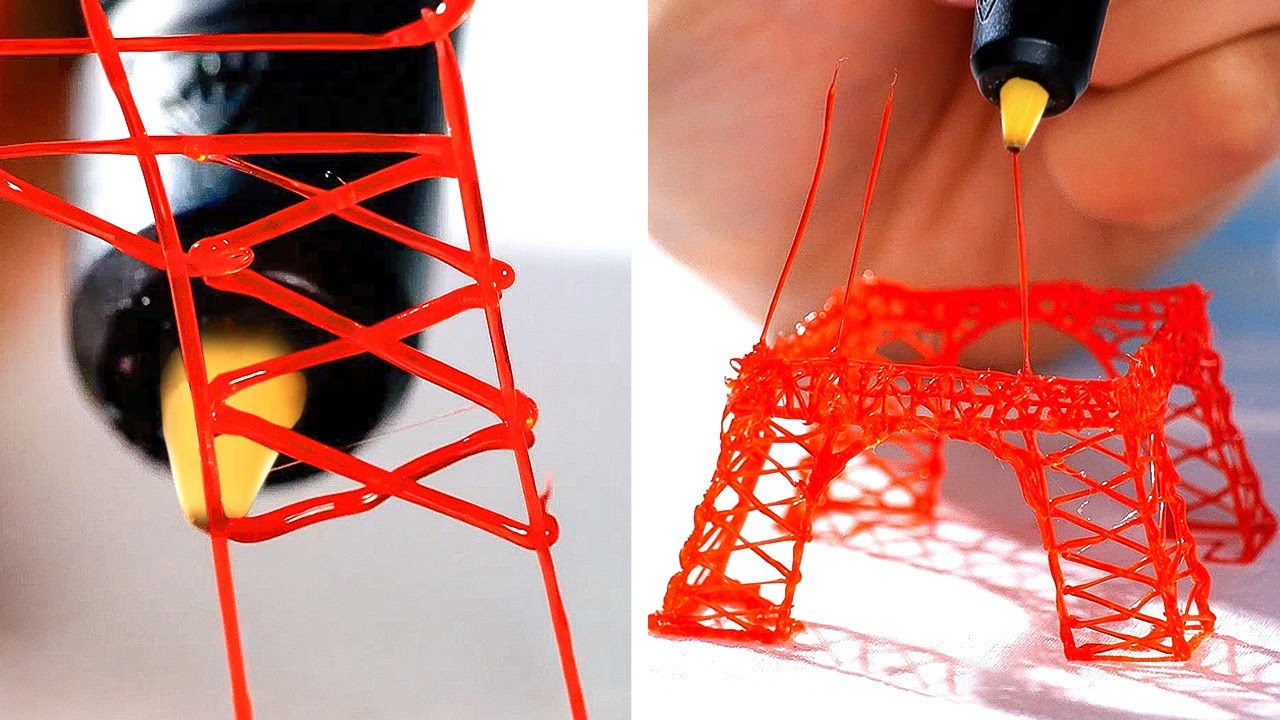 3DPEN EIFFEL TOWER, Glue Gun DIYs And 3DPrinter Ideas Cheap Repair