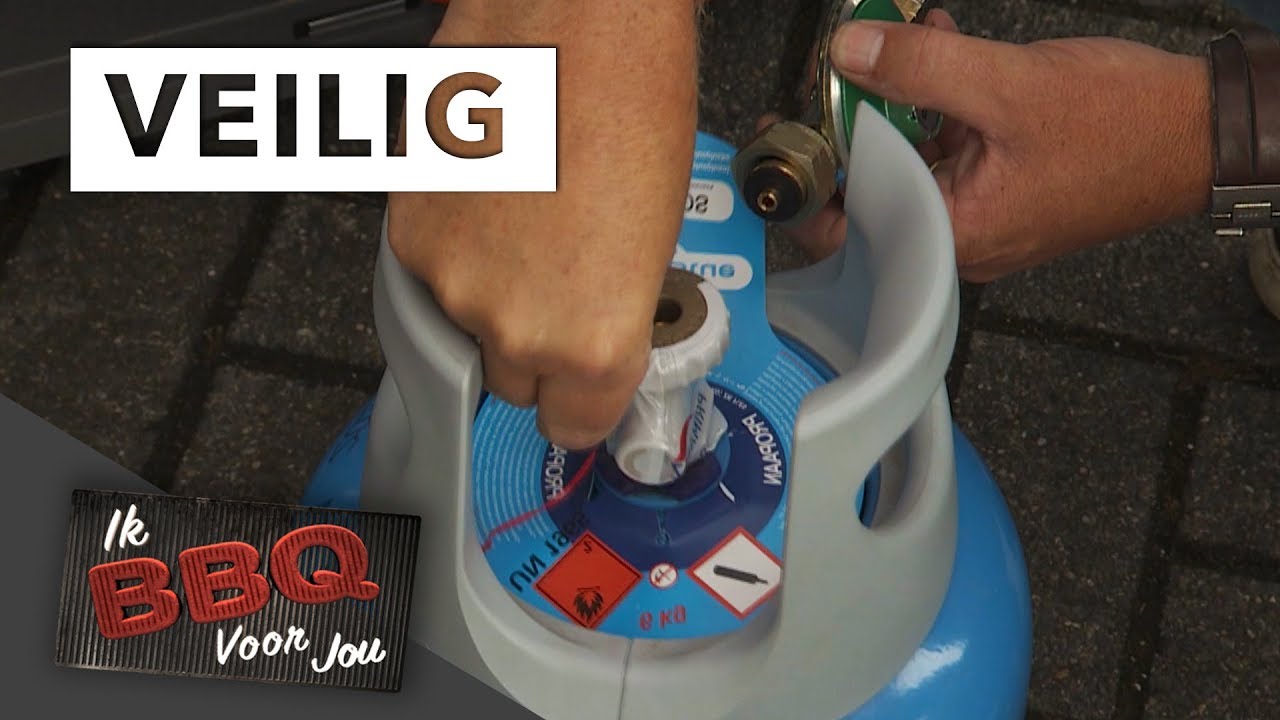 Hoe sluit ik een GASFLES veilig aan? Ik BBQ voor jou Tips YouTube