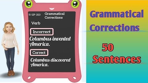 Grammatical Correction/Grammatical Mistakes/Grammar Error/Incorrect Grammar Sentences #learngrammar