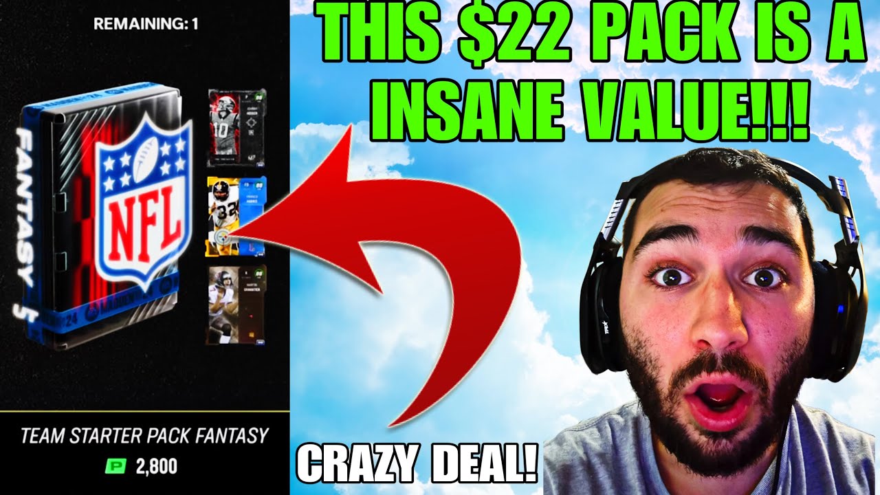 TEAM STARTER FANTASY PACK!!! THIS PACK IS A GOOD 22 VALUE!!! MADDEN 24