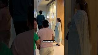 Giant Man Walking In The City Mall