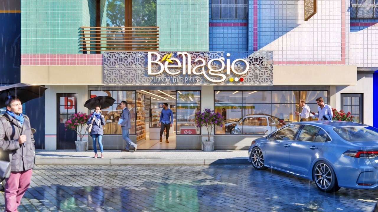 A inspiração dessa padaria foi as belas montanhas da Itália ( BELLAGIO