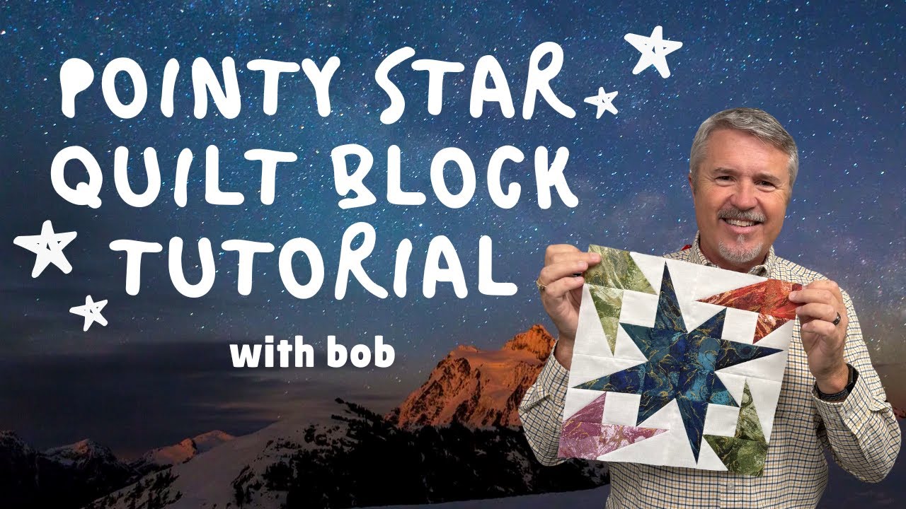 Мастер-класс по созданию блока для квилтинга «Острые звезды» | Простой дизайн лоскутного одеяла с...