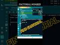 Java Program to Find Factorial of a Number | LearnWithRehan#coding #shorts #viral #trending #java
