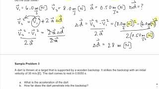 1.5 Equations for Uniform Motion ( PART 2)