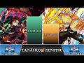 TANJIRO Kamado VS ZENITSU Agatsuma POWER LEVELS 🔥 (Demon Slayer)