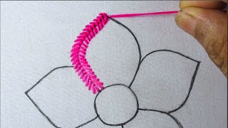 Wow! Amazing Flower Design Hand Embroidery Tutorial By SR Embroidery
