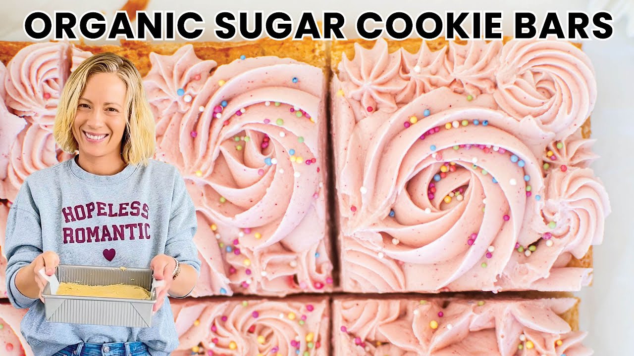 Soft & Chewy Sugar Cookie Bars - No Artificial Colors!