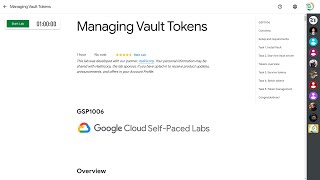 Managing Vault Tokens | GSP1006 | Arcade | Trivia | January | 2024 | Google Cloud | #qwiklabs screenshot 5