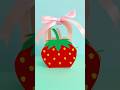 Adorable Strawberry Gift Bag 🍓 | Easy Cricut DIY Idea #coquette #crafts #cricutmaker4
