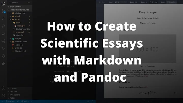 How to Create Scientific Essays with Markdown and Pandoc
