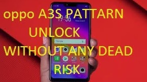 Oppo a3s pattern unlocked without data lose with umt emmc tool