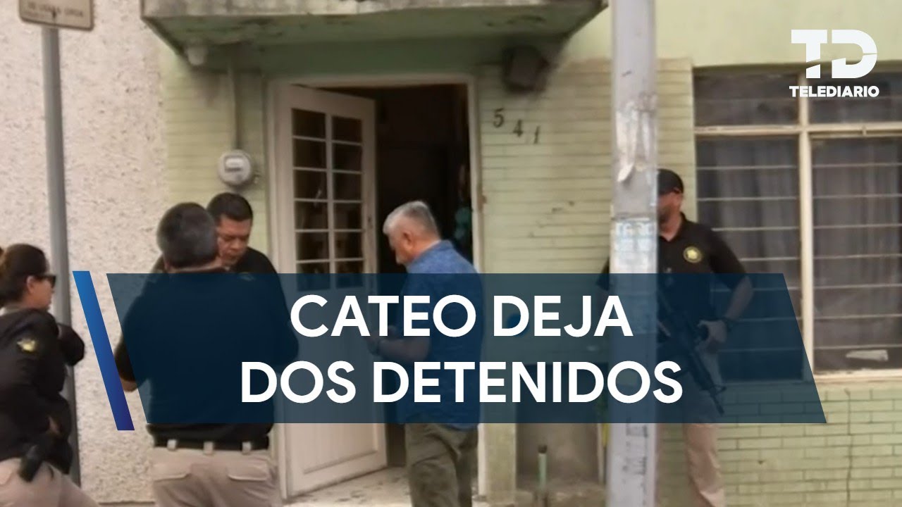 Cateo deja dos detenidos en el Centro de Monterrey - YouTube
