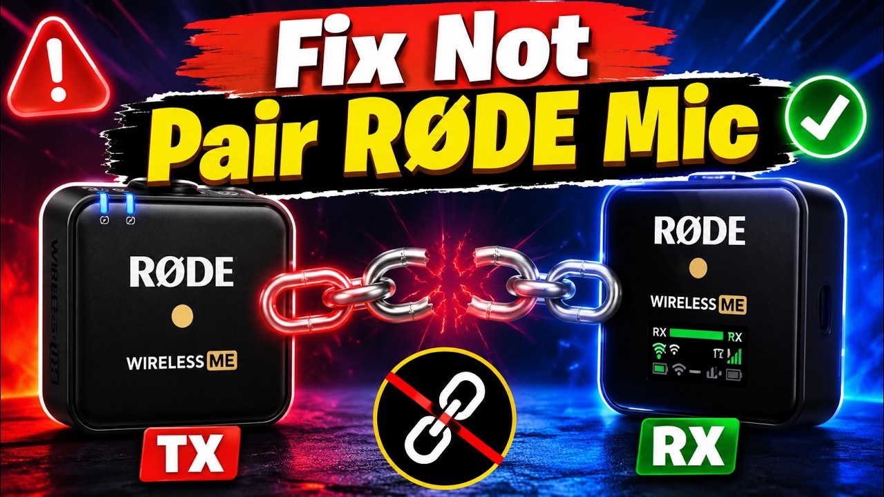 How to Re-Link Rode Wireless ME TX & RX - Fix Pairing - YouTube