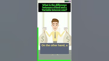 What is the difference between a Fixed and a Variable interest rate? #personalfinance #financialfree