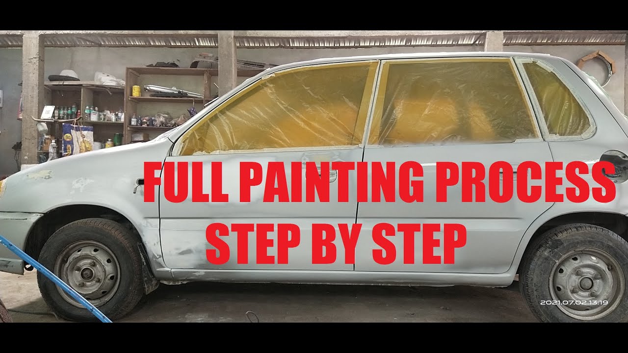 full painting process step by step / maruti suzuki zen YouTube