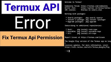 how to solve termux problem | Termux API Permission Problem Fix | Termux API Error solve in hindi